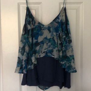 UO Strappy Tank with Floral Design